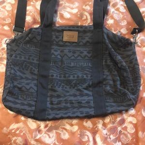 Pink Aztec print duffle bag